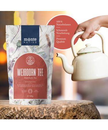 Buy Monte Nativo Tea 300g - Wahndorn Herbal Tea 100% Pure Hawthorn Leaves - Perfect for Iced Tea & Gifts - Premium Fruit Tea - Buy Online on GoSupps.com