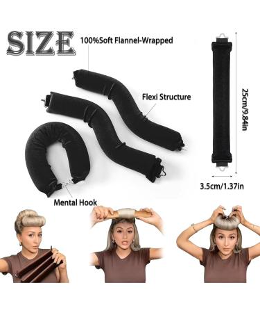 Hair Curler No Heat 3PCS Hair Curlers Hair Styling Tools Heatless Hair Curler Rods with Hook No Hot Rollers Overnight Blowout No Heat Hair Curlers Hair Rollers for Women Long Hair (Pink) - Buy Online on GoSupps.com