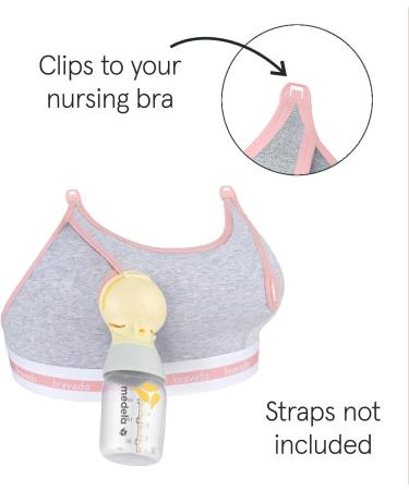 Bravado Women's Clip and Pump Maternity Bra - Opaque Grey - Size L - Buy Online on GoSupps.com