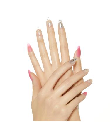 KISS Gel Fantasy Press On Nails - Pink Coffin Shape | Includes Glue 28 Nails Manicure Stick & Mini File | Fun & Jelly Design - Buy Online on GoSupps.com