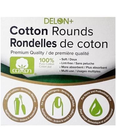 Delon 100% Cleansing Cotton Rounds - 800 Count | Premium Quality for Gentle Makeup Removal & Skin Care | Fast International Shipping - Buy Online on GoSupps.com