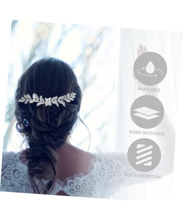 Angoily Bridal Comb for Wedding Silver Leaf Hair Comb Wedding Hair Clip Goddess Headpiece Wedding Hair Comb Silver Retro Hair Combs Bridal Hair Clip Bride Manual Hair Accessories - Buy Online on GoSupps.com