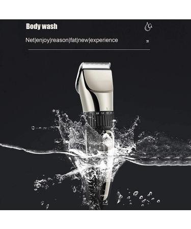 Professional Rechargeable Hair Clippers - Cordless Beard Trimmer Kit with Waterproof Ceramic Blades for Men - 2-Speed Adjustable Haircut Set (Black - Buy Online on GoSupps.com