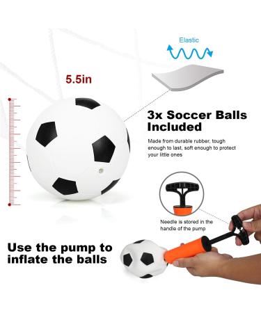 TOY Life Kids Soccer Goal Net Set - 47'' x 32'' Football Target Net with 3 Balls and Pump - Ideal for Backyard Play - Buy Online on GoSupps.com