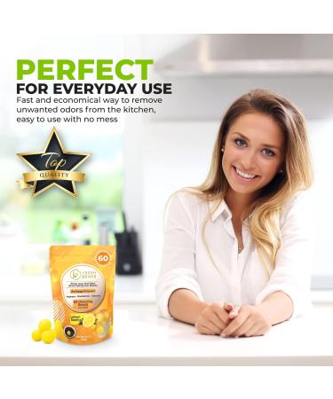 60-Count Lemon Sink Garbage Disposal & Drain Cleaner Pods - Freshener & Deodorizer for Odor Control - Buy Online on GoSupps.com