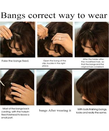 Bcenoilua Clip in Fringe Clip in Bangs for Women Hair Extensions Thinning Hair Real Hair Clip on Bangs French Bangs Light Bangs Fashion Wispy Bangs Hair Pieces Daily Wear Dark Brown - Buy Online on GoSupps.com