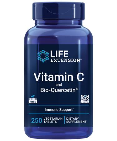 Life Extension Super Omega-3 Fish Oil Sesame & Olive Extract with Vitamin C & Bio-Quercetin Phytosome - 240 Softgels & 250 Tablets