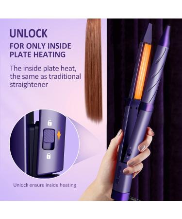 2 in 1 Hair Straightener & Curler - Professional Flat Iron for All Hairstyles | Fast Heating 13 Modes Auto Off - Perfect Gift for Women & Girls - Buy Online on GoSupps.com