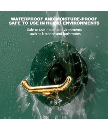 Split Holder & Plug Hook | Drill-Free Self-Adhesive Storage for Toiletries | Toothbrush & Razor Holder | Translucent Green - Buy Online on GoSupps.com