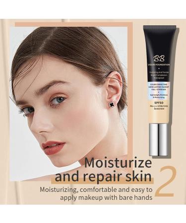 SPF50+ BB Cream Tinted Moisturizer for Women | Hydrating Sunscreen with SPF | Even Skin Tone - Buy Online on GoSupps.com