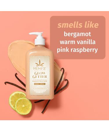 Hempz Glow Getter Body Lotion Hydrating Moisturizer with Shimmer 17 oz. 17 Fl Oz (Pack of 1) - Buy Online on GoSupps.com