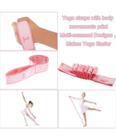 Buy Premium Pink Stretching Fitness Band with Loops | Yoga & Exercise Strap for Effective Stretching & Flexibility - Buy Online on GoSupps.com