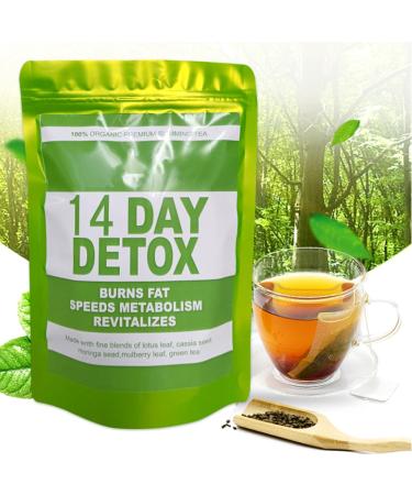 Detox Tea - 14 Day Appetite Suppressant Tea | Slimming Herbal Tea Maintaining Healthy Lifestyle Weight Management Support Bloating - Buy Online on GoSupps.com