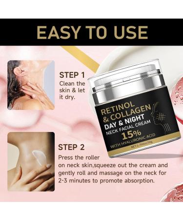 Retinol Cream for Face with 15% Hyaluronic Acid Day-Night Anti-Aging Cream for Neck and Facial for Lifting Skin Collagen Face Moisturizer for Wrinkles Fine Lines and Dryness 1.76 Fl Oz - Buy Online on GoSupps.com
