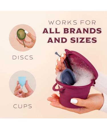 Menstrual Cup Sterilizer Wash Case - Foldable, Microwavable, Travel-Friendly - Public Restroom Cleaner Container 2.0 - Buy Online on GoSupps.com