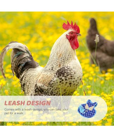 BESPORTBLE Chicken and Duck Vest Pet Harness Adjustable Hen Soft Harness Small Dog Harness Chicken Chest Blue - Buy Online on GoSupps.com