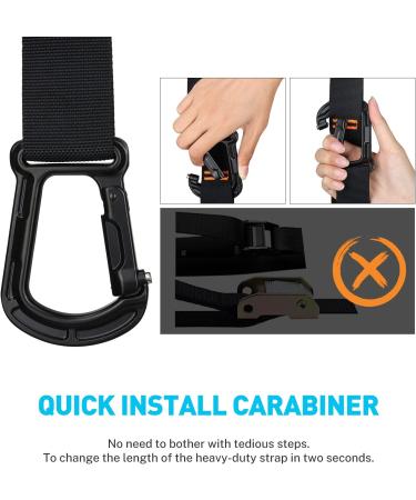 Gonex Wooden Gymnastic Rings with Adjustable Straps | Crossfit & Workout Exercise Rings for Outdoor Training | Quick Install Carabiner | Non-Slip Birch Wooden Rings - Buy Online on GoSupps.com