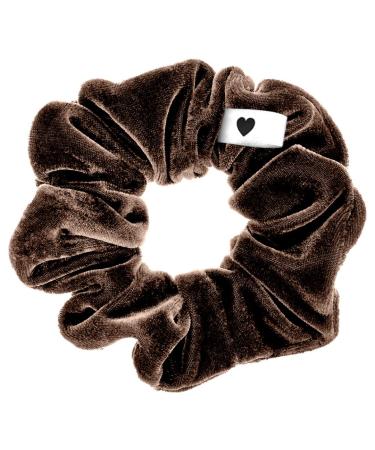 Bellody Velvet Scrunchies - Mocha Brown Hair Tie | Soft Strong Hold & Exclusive Colors - Perfect for All Hairstyles - Buy Online on GoSupps.com