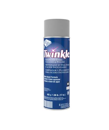 twinkle Stainless Steel Cleaner & Polish, 17 Oz White 1.06 Pound (Pack of 1)