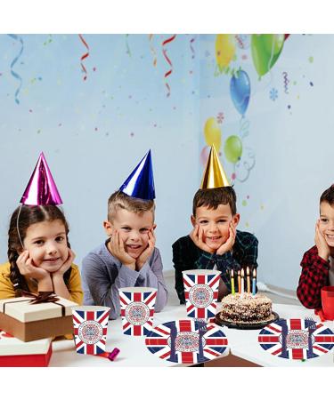 REMEK Coronation of King Charles III | Coronation of King Charles III Set Plates Napkins and Cups Union Jack for Coronation Parties Charles Commemorative Set Crown - 4-piece set - Buy Online on GoSupps.com