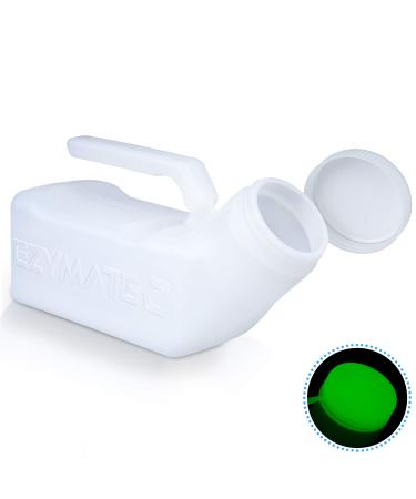 EZYMATE (1 Pack) Portable Urinals for Men Spill Proof, Urine Bottles for Men, Plastic Male Urinal Pee Bottles for Men with Spill Proof Screw Cap Lid for Hospitals, Emergency and Travel Use (1000ml) 1 Piece Set - Buy Online on GoSupps.com