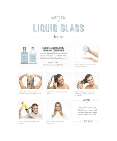 Drybar Liquid Glass Smoothing Conditioner - Blanc Scent, 8.5 fl. oz | Achieve Smooth Hair Finish - Buy Online on GoSupps.com