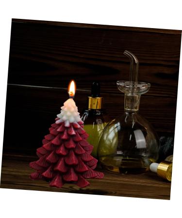 Abaodam Scented Candle - Christmas Tree Figurine Xmas Tree Shaped Mini Candle Ornament (10x8.3cm) for Holiday Decor - Buy Online on GoSupps.com