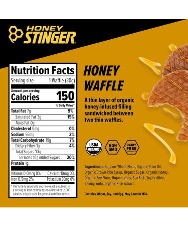 Honey Stinger Energy Waffle Variety Pack 15 Count (3 Each: Honey Peanut Butter Cinnamon Salted Caramel Cookies & Cream) Organic Honey Energy Snack for Sports Fitness Outdoor Activities & On-the-Go Fuel - Buy Online on GoSupps.com