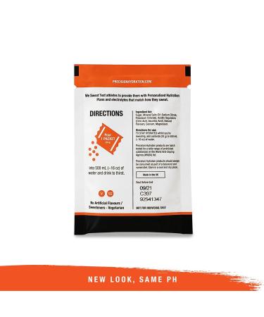 Buy Precision Hydration Electrolyte Drink - All Natural Multi Strength 1000mg/L - 80 Packets (10 Boxes) - Orange Flavor | International Shipping Available - Buy Online on GoSupps.com