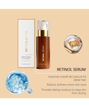  JASUBAI Anti Wrinkle Retinol Serum for Face Anti-Aging Firming Lift Essence Deep Hydration for Smooth Fine Lines Wrinkles Lasting Hydration to Prevent Skin from Drying (2 Pcs) - Buy Online on GoSupps.com