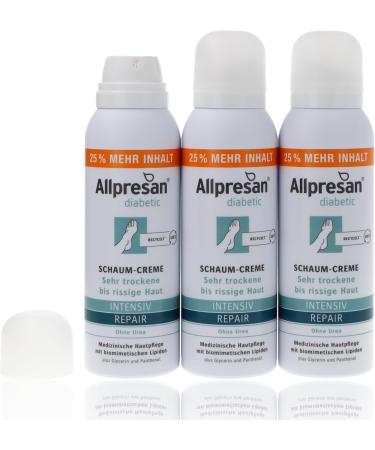 Allpresan Allpresan diabetic Intensif + Repair Urea Free Foaming Cream - Diabetes Mellitus - For Very Dry to Chapped Skin - 125ml (Pack of 3) - Buy Online on GoSupps.com