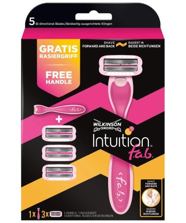 Wilkinson Sword Intuition F.a.b. Value Pack with 3 Free Blades and Shaver   Pack of 3)