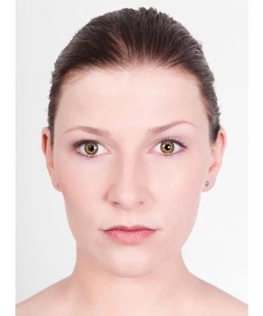 Werwolf Yellow-Black Contact Lenses - Annual Motif Lenses for Halloween Carnival & Horror Events - Unisex No Prescription Needed - Buy Online on GoSupps.com