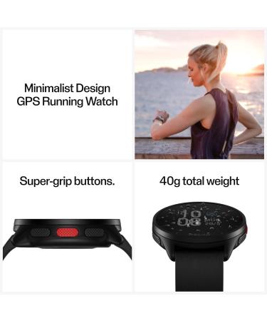 Polar Pacer Pro - Professional Ultralight GPS Running Watch | Enhanced Display Music Control & New Training Features - Night Black - Buy Online on GoSupps.com