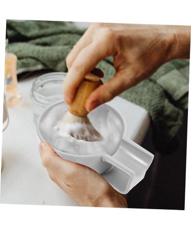 Beaupretty Shaving Foam Shell Snog Soap - Large Bowl for Men's Razors & Brushes | Premium Plastic Shaving Cup - Buy Online on GoSupps.com