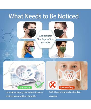 10 Pack Kids Mask Holder with Ear Loops | Reusable & Washable Support Frame (White) - Buy Online on GoSupps.com