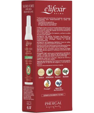 Elifexir | Strong Anti-Hair Loss Redensifying Hair Serum | Helps Reduce Hair Loss | Protection and Strength | With Maca | for Men and Women | 125 ml + Travel Size - Buy Online on GoSupps.com