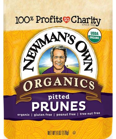Newman's Own Organics Organics California Prunes Pouches, 6 oz, 2 pk