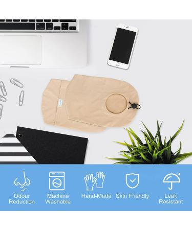2Pcs Stretchy Colostomy Bag Covers with Round Opening - Lightweight Ostomy Bag Protectors - Buy Online on GoSupps.com