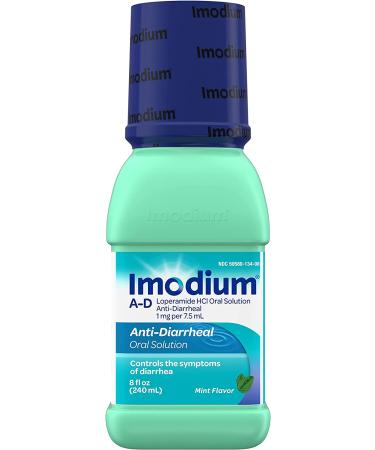 Imodium A-D Liquid Anti-Diarrheal Medicine - Mint Flavor - 8 fl. oz - Buy Online on GoSupps.com