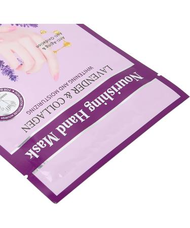 Hand Peel Mask 5Pcs Lavender Moisturizing Gloves Hand Mask Moisturizing Repair Skin for Dry Rough Hands - Perfect Daily Hand Care Treatment Get Soft Smooth Hands - Buy Online on GoSupps.com