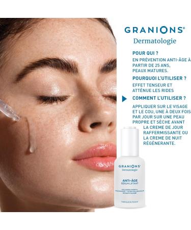  Granions GRANIONS Anti-Aging Face Serum - Collagen and Hyaluronic Acid + Niacinamide Oat Extract - Skincare Anti Ride Marine Collagen - Dermatologically Tested - Anti-Wrinkle Lifting Serum 30 ml - Buy Online on GoSupps.com