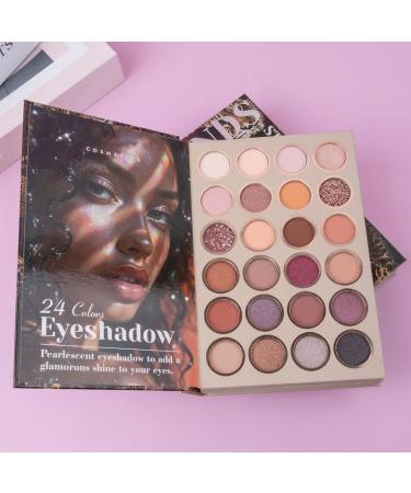 Eyeshadow Palette - Flipbook Makeup Set with 43 Colors Matte and Shimmering Face Shades | Daily Beauty Style Blush Contour Travel Vanity Gift - Buy Online on GoSupps.com