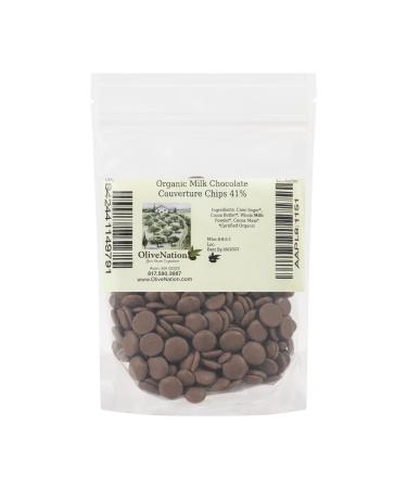 Organic Milk Chocolate Couverture Chips 41% 1 lb 1 Pound