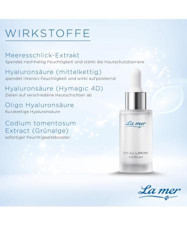  La Mer La mer Hyaluronic Serum | Plumping Serum 30ml | Reduces Wrinkle Depth with Immediate Effect | Greenery Extract & Five Different Hyaluronic Acids - Buy Online on GoSupps.com