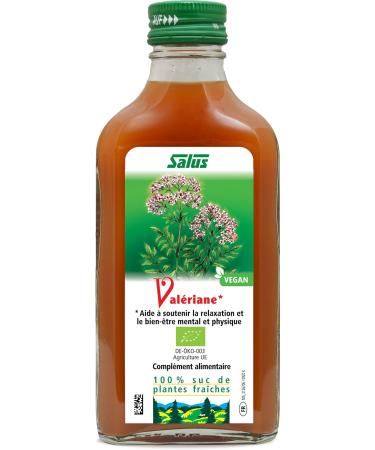 Salus Organic Valerian Food Supplement Based on Fresh Plant Juices Helps Increase Sleep Quality and a Good Nervous Balance Vegan 200 ml - Buy Online on GoSupps.com