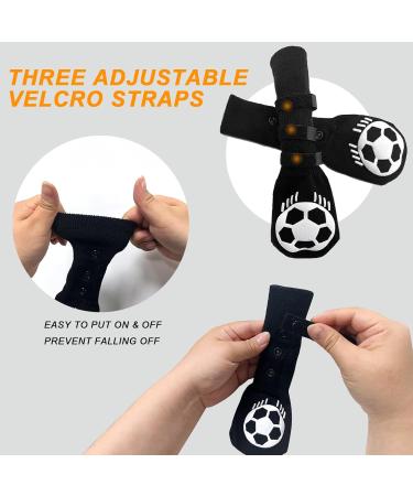 Anti-Slip Dog Socks for Small & Medium Dogs - 2 Pairs of Double-Sided Paw Protection with Traction Control for Hardwood Floors - Buy Online on GoSupps.com
