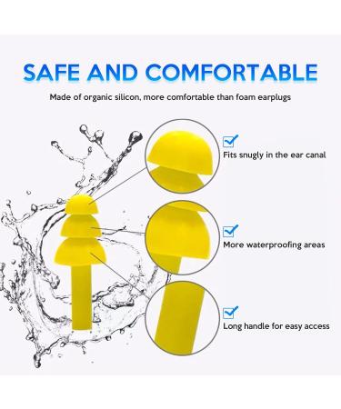 Quelcc Ear Plugs 5 Pairs Soft Flexible Ear Plugs Reusable Ear Plugs for Sleep Silicone Ear Plugs of Noise Cancelling for Sleeping Concert Snoring Travel Work 5 count (Pack of 1) - Buy Online on GoSupps.com