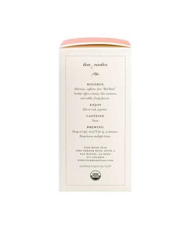 Organic Rooibos Tea - Silk Road Teas | 15 Non-GMO Biodegradable Bags | Rich Citrus & Vanilla Flavors - International Shipping - Buy Online on GoSupps.com