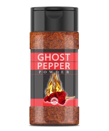 Ghost Pepper Powder (Bhut Jolokia Chili) - 3.5 oz/100 gm, 100% Pure, Smoked, Hottest & Spicy Chili Powder, Add Unique, Delicious, Complex and Smoky Flavor to Your Favorite Dishes